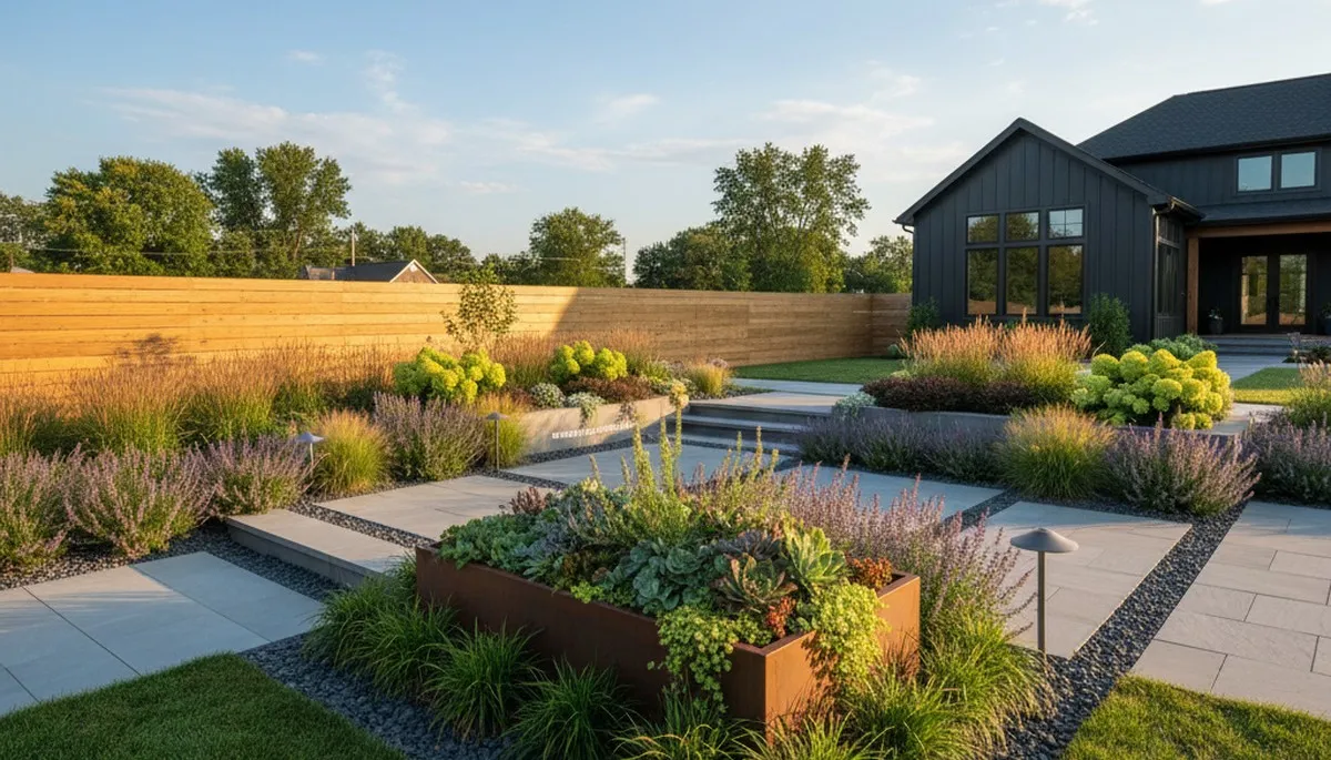 Landscaping crew providing professional lawn and hardscape services in Easton, PA